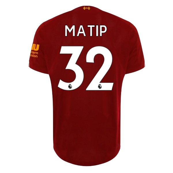 Camiseta Liverpool NO.32 Matip 1ª Kit 2019 2020 Rojo